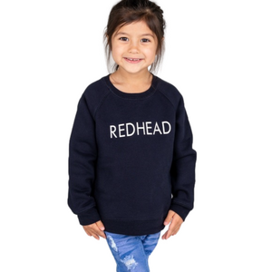 Brunette The Label Navy 'Redhead' Kids Sweatshirt
